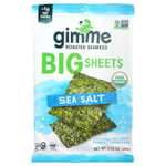 gimMe, Премиальные жареные водоросли, большие листы, морская соль, 26 г (0,92 унции)