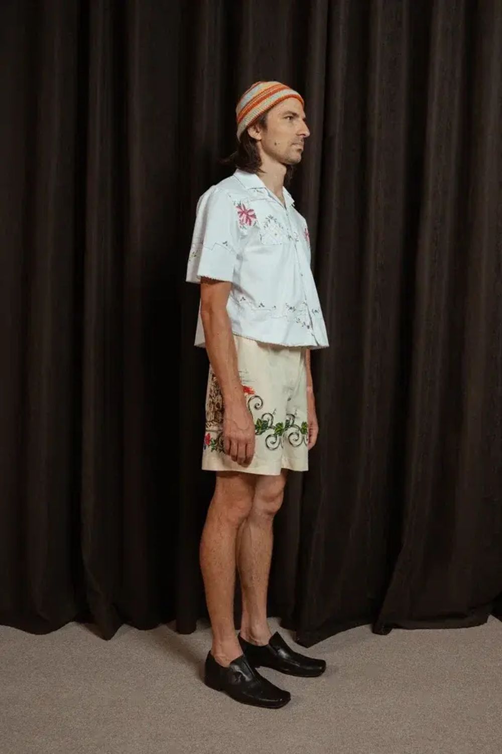 Рубашка Soeurs Укороченная с Вышитыми Цветами