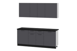 Кухонный гарнитур «Арнуво» Графит 2 м