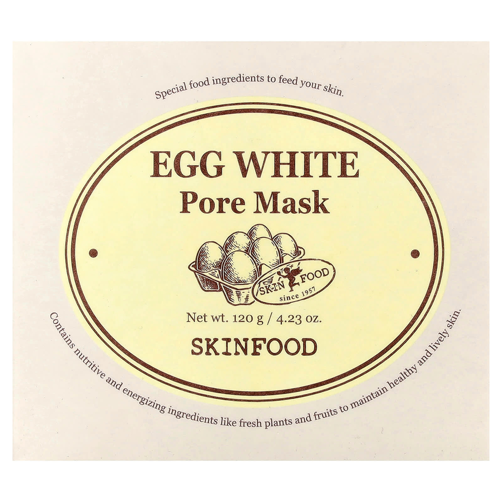 SKINFOOD, Маска для лица из яичного белка, 120 г (4,23 унции)