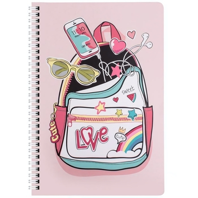 Блокнот A5 60л. линия "Fashion" на спирали (Darvish)