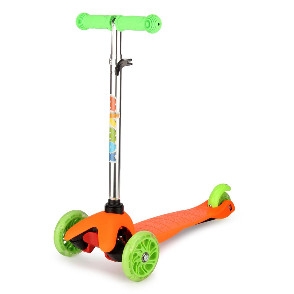 Самокат 3х кол.55см,макс.высота ручки62см,колесаPUсвет,макс.вес45кг