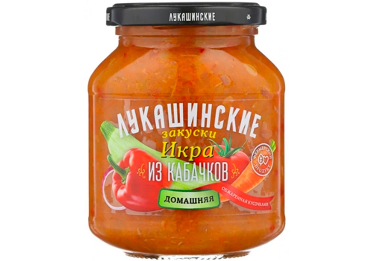 Икра из кабачков домашняя "Лукашинские", 340г