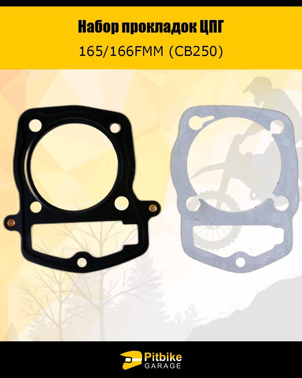 Набор прокладок ЦПГ для двигателя 165FMM (CBB250)