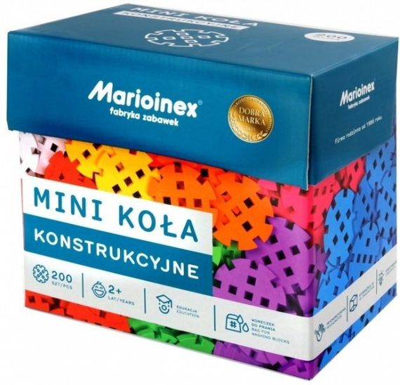 Конструктор Marioinex Mini Waffle Строительные колеса 200 деталей