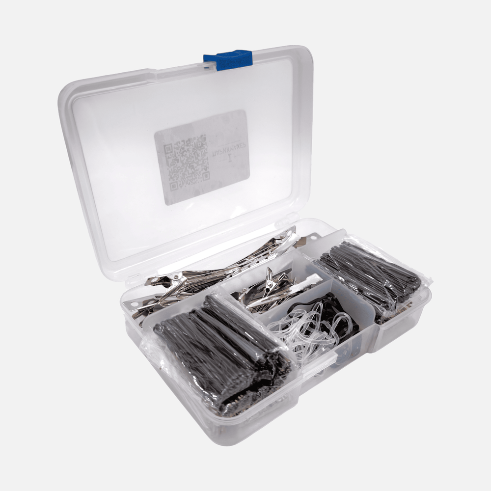 Набор аксессуаров для причесок IPARIKMAHER (зажимы, шпильки, невидимки, резинки)