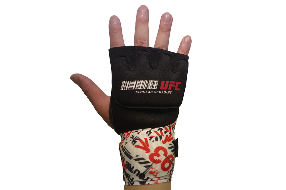 Гелевые бинты UFC Gel Glove Wraps RD/WH, L/XL