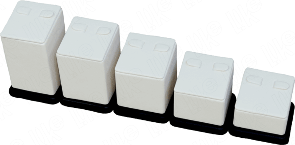 Набор подставок для 5 пар серег/кубик/2 язычка/основание/Н-40,50,60,70,80 мм.