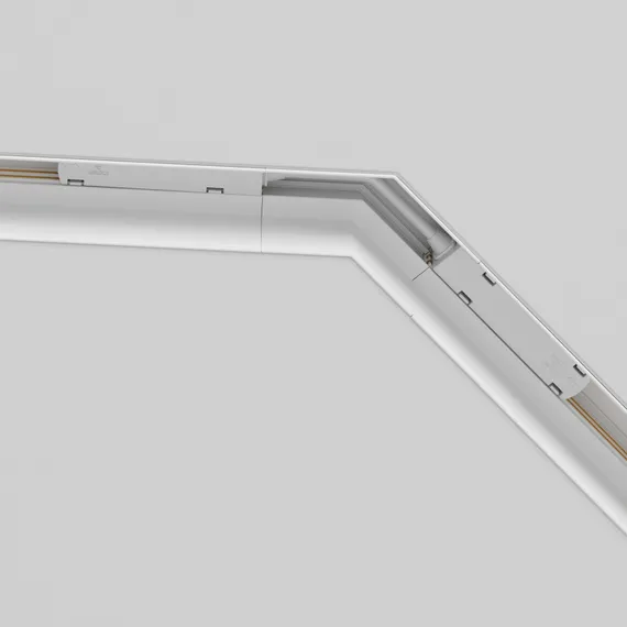 Угол-соединитель 135° Gravity встраиваемый белый Technical tra010clo-42w