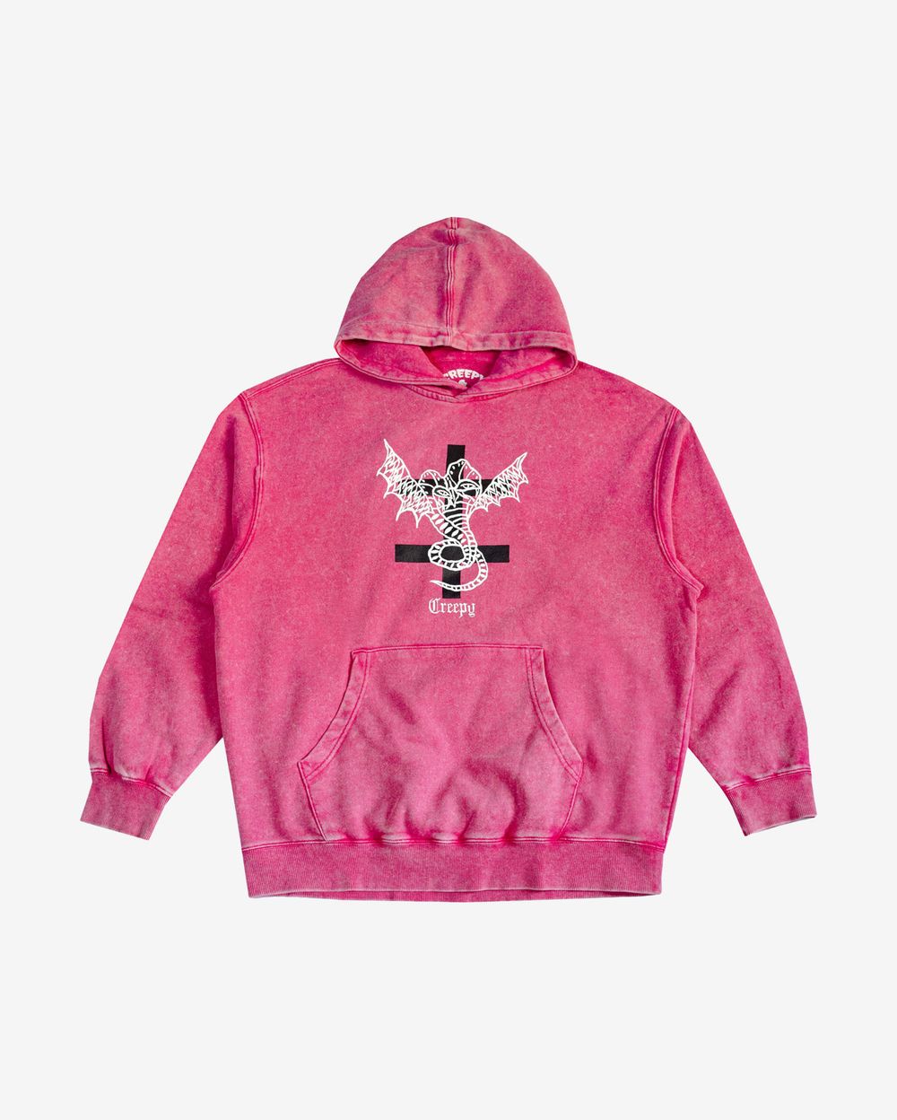 Худи Creepy Clothing Кобра розовый