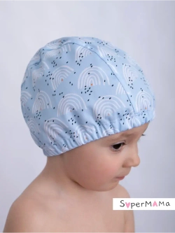 Шапочка для плавания детская непромокаемая для бассейна