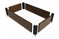 Шарнир для клумбы Holzhof 30*225мм, пластик коричневый