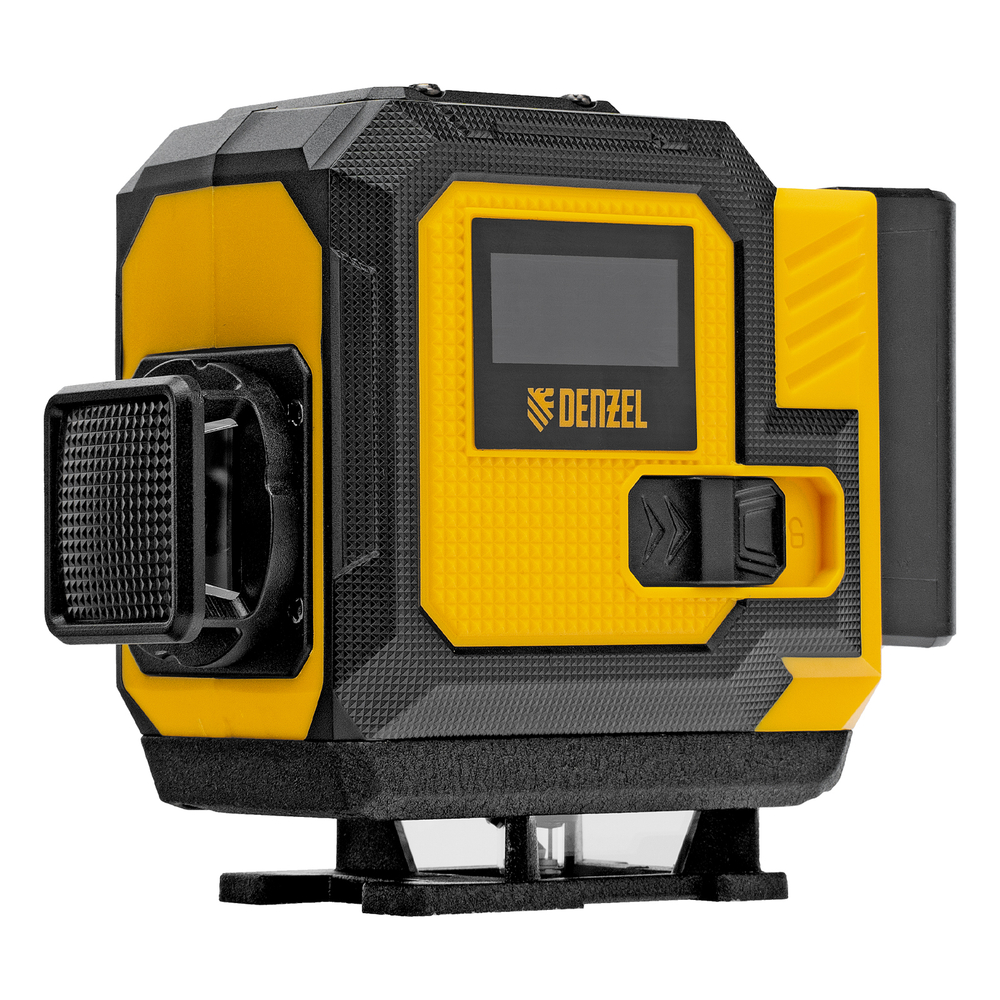 Лазерный уровень мультипризменный DLV-360-3T, 30 м, зеленый луч, Li-Ion 2,4 Aч, штатив // Denzel