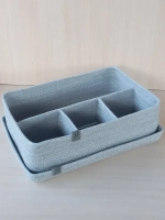 Корзина плетеная с крышкой