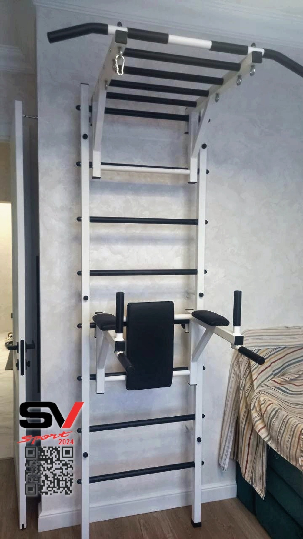 Монтаж шведской стенки Sv Sport в бетонные, кирпичные стены