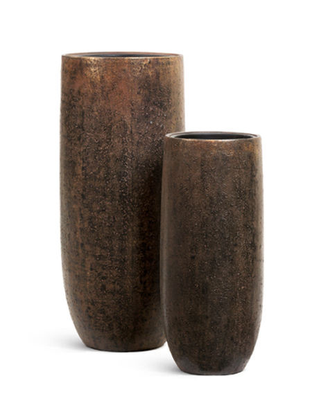 Кашпо TREEZ Effectory - серия Metal - Высокий округлый конус