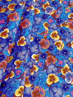 Ткань бязь плательная, рис. "Фиалка", ширина 150 см, арт. 211