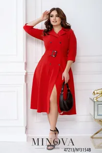 Платье 3154B-красный Minova
