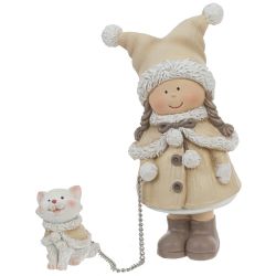 GAEM Фигурка декоративная "Девочка", L7 W6 H11,5 см, 3в.