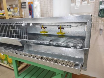 Клетка для перепелов до 40 голов, с кормушкой и поилкой