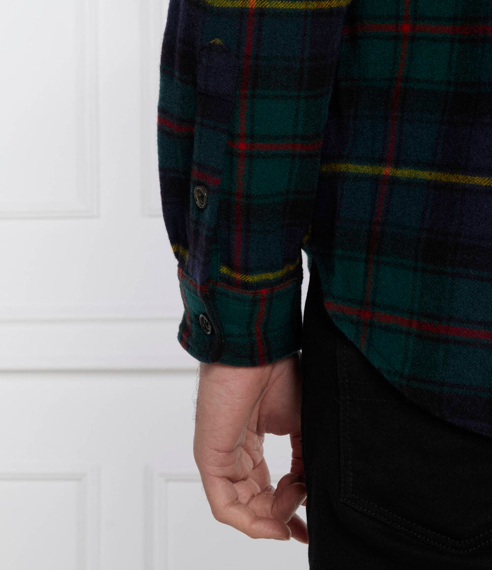 Хлопковая рубашка POLO RALPH LAUREN - темно-синий(710881792)