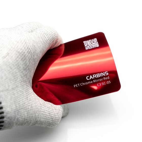 Веер образцов виниловой цветной пленки Carbins