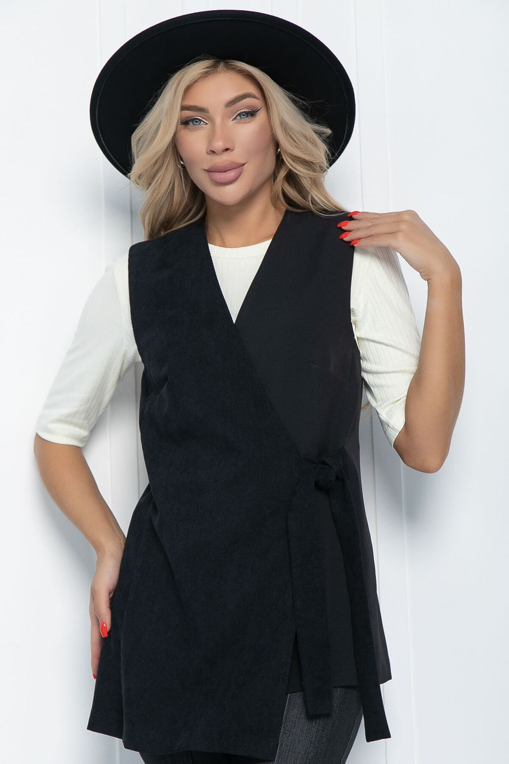 Жилет Твой успех (черный) Б11298 LT Collection