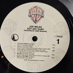 Винтажная виниловая пластинка LP Joe Walsh Got Any Gum (USA 1987) The Radio Song
