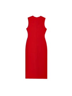 Платье миди с разрезом