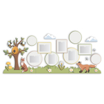 Комплект стендовых декораций Лисички с карманами А4 серии Скандик