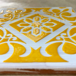 Текстурная паста акриловая моделирующая «Жёлтое стекло»