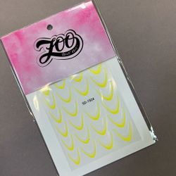 1924 Наклейки "Френч" жёлтый