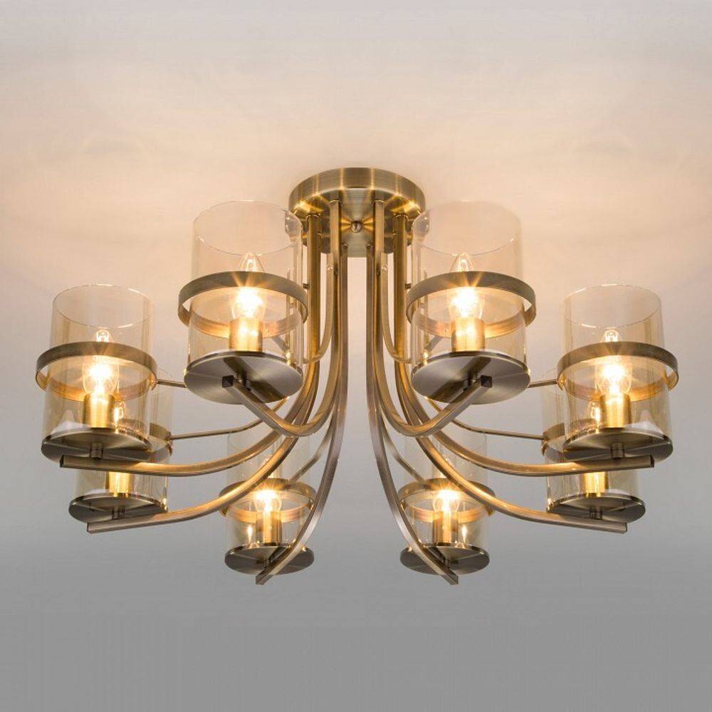 Потолочная люстра Eurosvet Coppa 60085/8 античная бронза