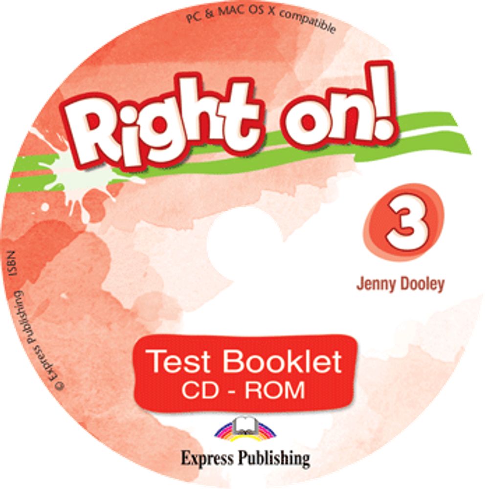 Right On! 3 Test Booklet CD-ROM. Диск с тестами и аудированием к ним.