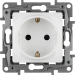 Розетка с заземлением со шторками 16А 250В белый ETIKA Legrand