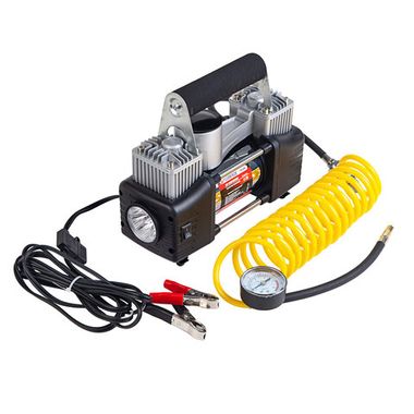 Компрессор поршневой автомобильный двухцилиндровый F-2014243 ''FORSAGE''(65л/мин, 23А) 12V Forsage F-2014243