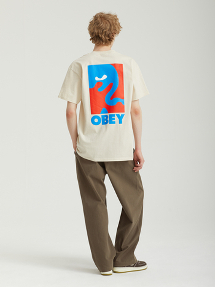 Мужская Футболка Obey Cropped Icon