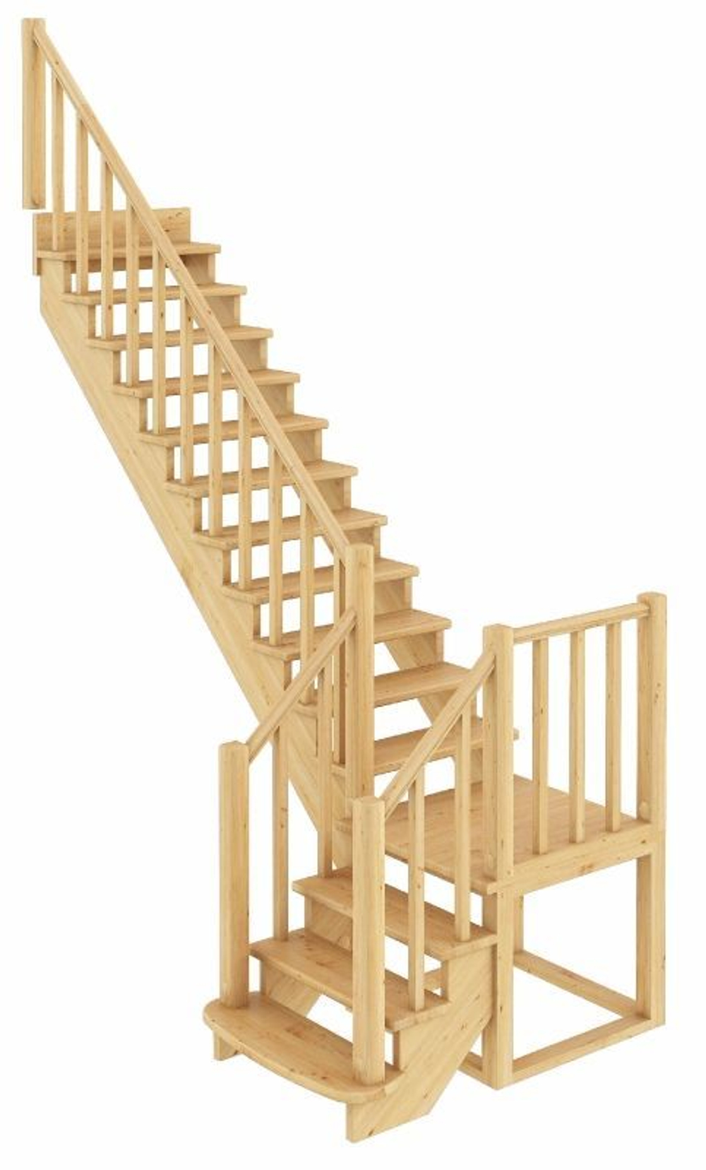 Лестница на второй этаж К-022м Левая