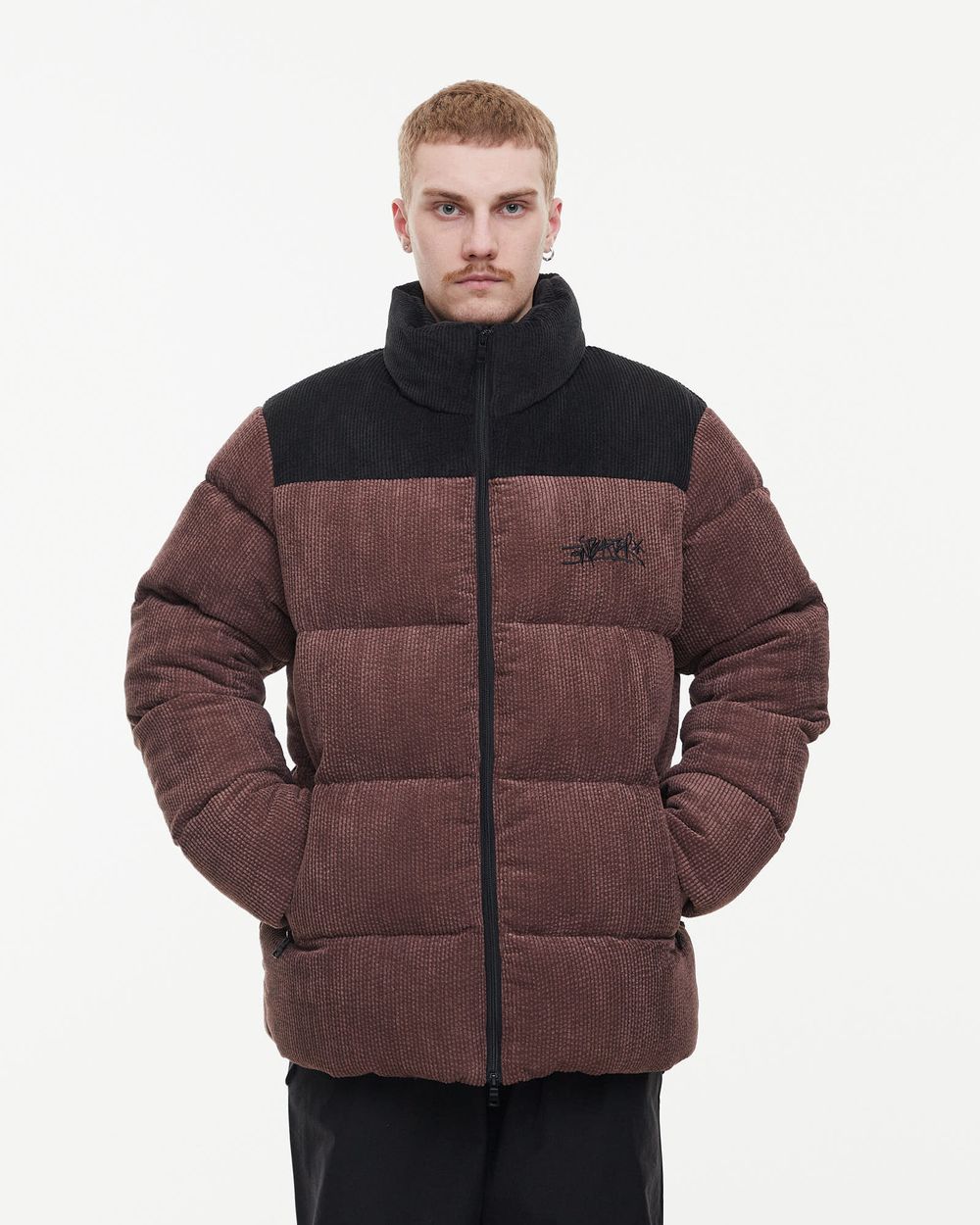 Пуховик Anteater AW24 Downjacket Velvet Combo Brown
