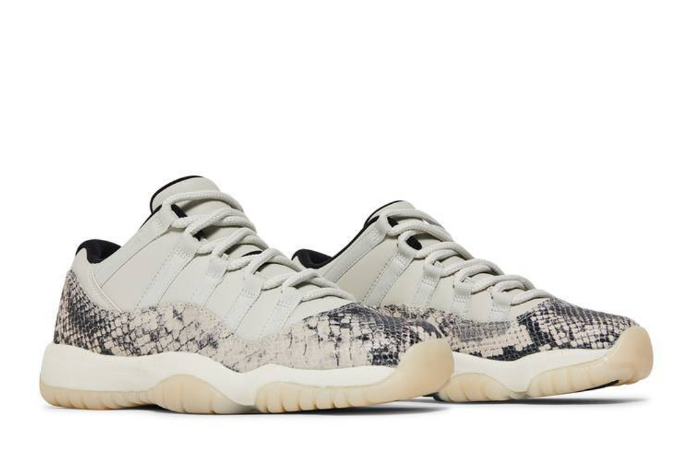 Кроссовки Jordan Air Jordan 11 Low Snakeskin Light Bone (Женская размерная сетка)