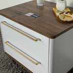 Тумба прикроватная подвесная ROYAL 5202 эко (Дуб Веллингтон-р.золото)