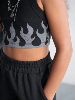 Спортивный костюм для девочки в сад топ и шорты