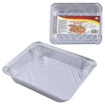 Формы для выпечки одноразовые. Набор 3шт. Размер 21х3,5см (Объем 1040мл, алюминий)