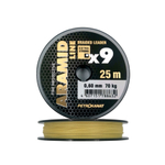 Шнур кевларовый Aramid Line X9  0,60 мм., 70 кг, 25 жёлтый