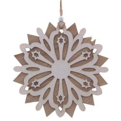 GAEM Украшение новогоднее "Снежинка", L15 W0,5 H15,5 см, 3в.