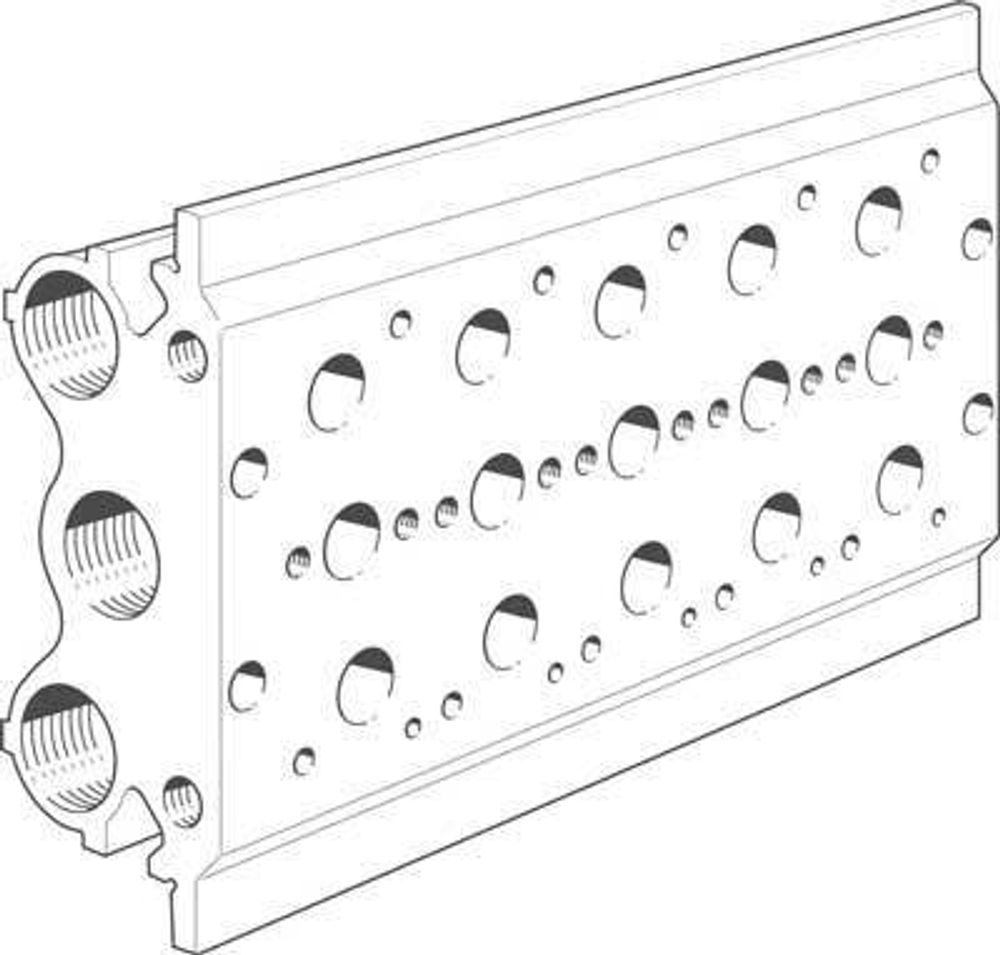 PRS-1/8-5-BB Плита для блочного монтажа