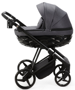 Детская коляска Adamex Quantum 2 в 1 Q-TK66 (Т.СЕРЫЙ)