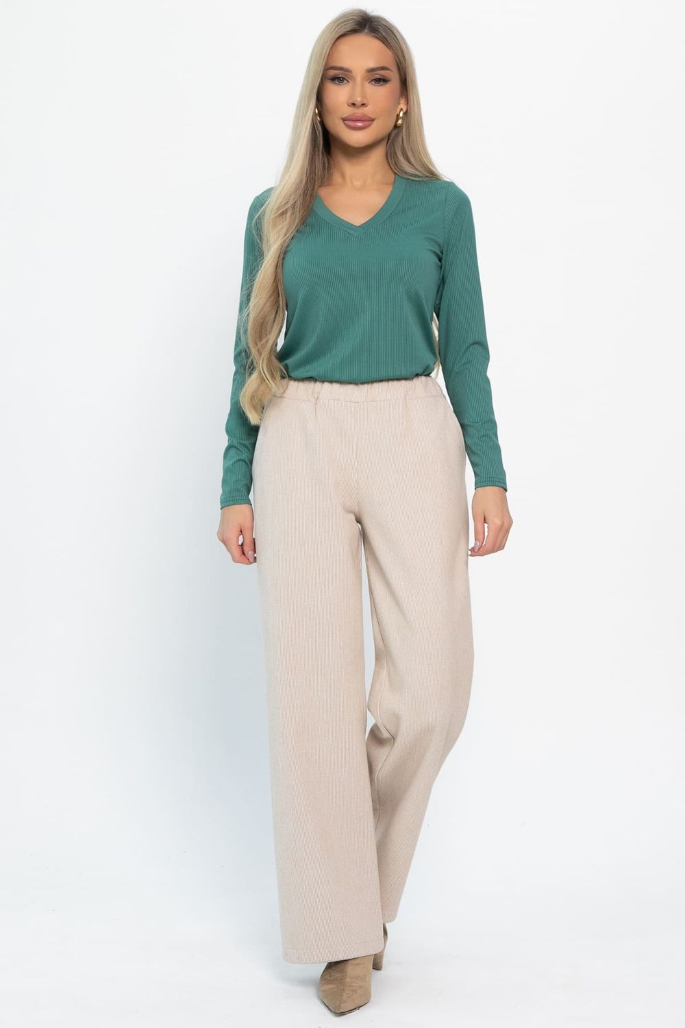 Брюки Мидл (светло-бежевые) Б14889-50М LT Collection