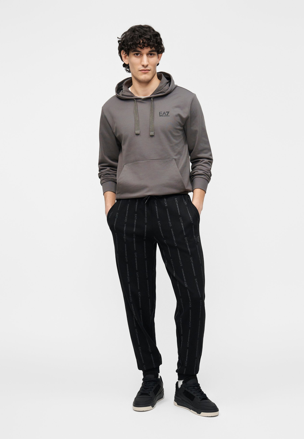 EA7 Emporio Armani UNISEX - Толстовка с капюшоном - Серый