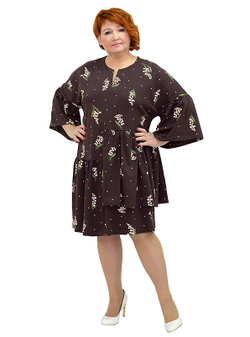 Платье-туника из вискозы Брауни